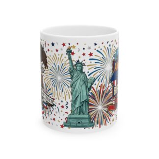 250th America Birthday Mug — "Happy 250th Birthday America!" July 4th 1776–2026 Patriotic Ceramic Coffee Cup